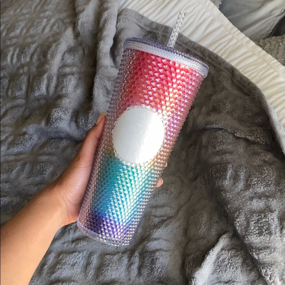 LIMITED EDITION STARBUCKS RAINBOW STUDDED TUMBLER